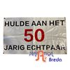 Banner hulde 50 jaar echtpaar Banner hulde 50 jaar echtpaar