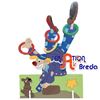 Houten spel handstand clown ringwerpen