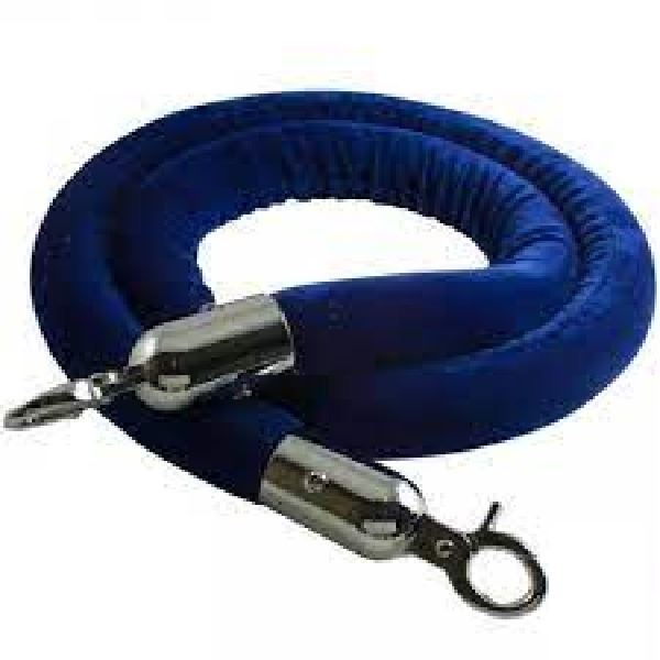 Afzetkoord fluweel blauw Afzetkoord fluweel blauw