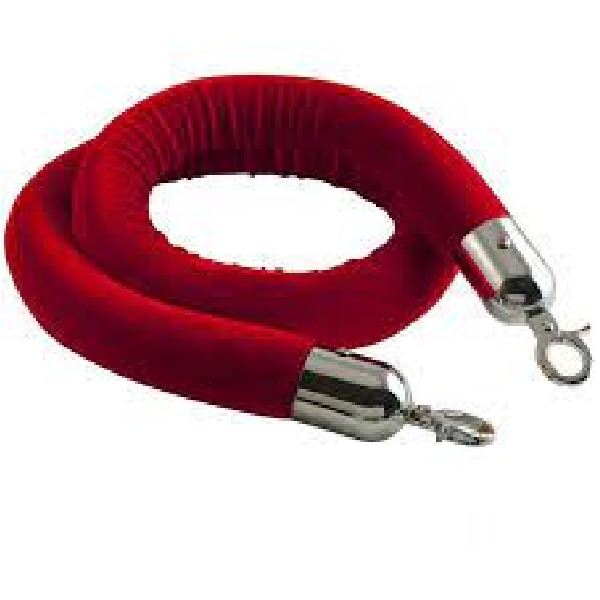 Afzetkoord fluweel rood Afzetkoord fluweel rood