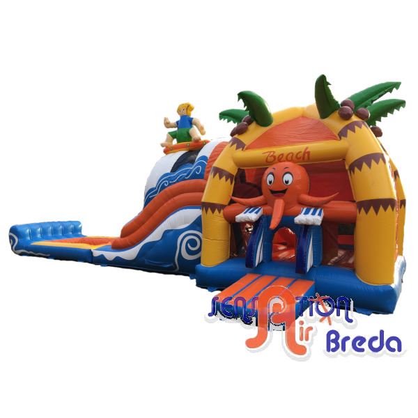 Speelkussen super beach 13.5x5 m met bad