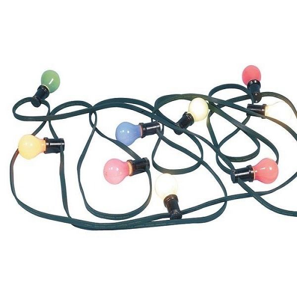 Verlichtingsnoer 10m assorti gekleurd